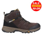 Timberland Pro Switchback Mens Leather Steel Toe Safety Trail Boots Dark Brown