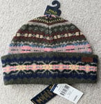 Genuine POLO RALPH LAUREN Olive Fairisle 65% Wool HAT BEANIE Tags 449926062001