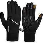 BENNALD Gants d'hiver, Gants de Cyclisme Chaud Gants De Sport d'hiver Windproof Imperméable Doux Gants écran Tactile pour Vélo Moto Ski Snowboard Course Randonnée Camping pour Homme et Femme XXL