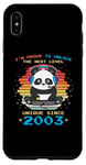 Coque pour iPhone XS Max Anniversaire né en 2003 amusant Panda Gaming Unlock The Next Level