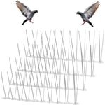 Coavas - Pic Anti Pigeon Inoxydable, 25cm x 4 Pièces Pique Anti Pigeon pour Balcon, Respectueux des Animaux Pic Anti Oiseaux, Anti-Escalade Enceintes