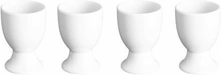 Rayware Milan Porcelain Egg Cups Set of 4 Pieces White Microwave Safe 0146.608