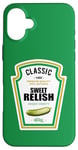 iPhone 16 Plus Sweet Relish DIY Halloween Costume Condiment Green Pickle Case