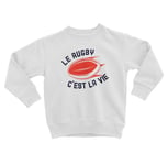 Sweatshirt Enfant Le Rugby C'est La Vie Sport Xv Ballon Stade France