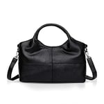 NICOLE & DORIS Women Handbags Fashion Shoulder Bags for Lady Top Handle Bags Over The Shoulder Bags for Women Soft PU Leather Black