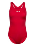 Saki Racer Back Swimsuit Sport Swimsuits Red FILA