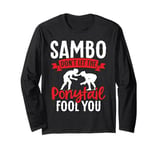 Sambo Girl Female Wrestler Training Sambo Wrestling Long Sleeve T-Shirt