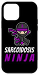Coque pour iPhone 12 mini Support de ruban violet amusant pour sensibilisation à la sarcoïdose Ninja