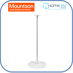 Mountson Floor Speaker Stand for Sonos Era 100 - Single - White.