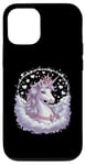 Coque pour iPhone 12/12 Pro licorne imaginative avec des étoiles