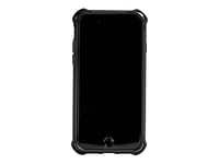 techair classic pro - Back cover for mobile phone - rugged - polycarbonate, thermoplastic polyurethane (TPU) - black