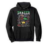 Snakes of the World Shirt SNAKE Species Types of Snake Pullover Hoodie