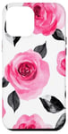 Coque pour iPhone 12 Pro Max Rose aquarelle Roses florales Roses roses roses