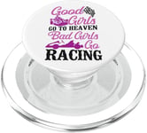 Go Kart Racing Girl Female Vintage Good Girls Go To Heaven PopSockets PopGrip for MagSafe