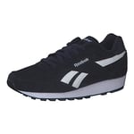 Reebok Rewind Run, Sneakers Basses Mixte Compétition, Vector Navy/White/Vector Navy, 34.5 EU