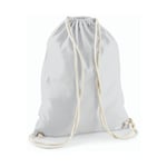 Westford Mill Cotton Gymsack - ryggsäck - Light grey - One Size