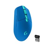 Logitech G305 Souris Gamer sans Fil, Capteur Gaming HERO, 12 000 PPP, Ultra-Léger, 6 Boutons Programmables, Batterie Longue Durée, Mémoire Intégrée, Compatible avec PC/Mac - Bleu