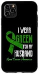 Coque pour iPhone 11 Pro Max Je porte du vert pour mon mari sensibilisation au cancer du foie