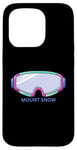 Coque pour iPhone 15 Pro Retro Mount Snow Vermont Masque de ski