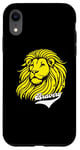 Coque pour iPhone XR Lion jaune Bravery Lion inspirant mignon