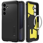 Spigen Tough Armor MagFit Phone Case for Samsung Galaxy S24 FE [MagSafe Compatible] [Military Grade Drop Protection] - Black