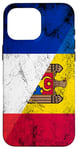 Coque pour iPhone 16 Pro Max Drapeaux France et Moldavie - Moldavie française