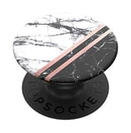 PopSockets PopGrip - Support et Grip pour Smartphone et Tablette avec un Top Interchangeable - Marble Rose