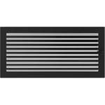 KRATKI grille de ventilation grille de cheminée 22cm x 45cm noir avec stores