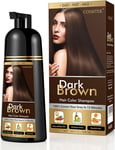 Dark Brown Hair Dye Shampoo for Men&Women,Instant Hair Color Shampoo for Gray 30