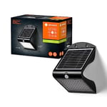 LEDVANCE Endura Butterfly Solar Floodlight, Black, 4W, 500Lm, Motion and Light Sensor, Outdoor Light, Rechargeable Battery, Eco-Friendly, Long Life, Easy to Install, Ip65, 4000K