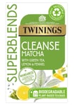 Twinings Superblends Cleanse Tea - Green Tea Herbal infusion with Matcha, Lem...