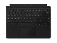 Microsoft Surface Pro Keyboard - Tangentbord - Med Pekdyna, Accelerometer - Bakgrundsbelyst - Svart - För Surface Pro 8, Pro 9, Pro X