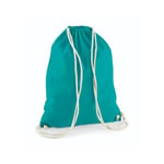 Westford Mill Cotton Gymsack - ryggsäck - Emerald - One Size