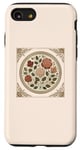 Coque pour iPhone SE (2020) / 7 / 8 Rose florale botanique, style bohème minimaliste, roses d'amour