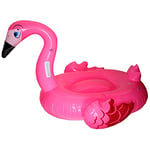 BLUE SKY - Bouée Géante Flamant Rose - Gonflable - 069786 - Rose - Vinyle - 140 cm x 100 cm - Jouet Enfant Adulte - Jeu de Plein Air - Piscine - Chevauchable - Poignet - À Partir de 3 Ans