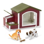 Terra by Battat – Niche à Chien –Ensemble de Figurines de Chien pour Enfants de 3 Ans et Plus (5 Pieces)