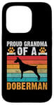 Coque pour iPhone 15 Pro Fière grand-mère d'une grand-mère Doberman