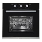 Parmco Built-in Electric Oven 60cm 5 Function 80L Stainless Steel