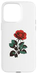 iPhone 15 Pro Max Cute Red Roses Flower Gardening Red Flower Valentines Day Case