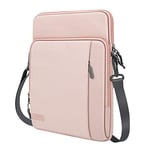 MoKo 13.3-14" Housse pour MacBook Air 13 M3 M2 2024-2018, MacBook Pro 14 M3 M2 2024-2021, Galaxy Tab S8+ 12.4", Rose