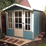 7 x 7 Wooden Summerhouse with Single Door