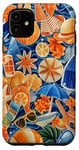 Coque pour iPhone 11 Sunny Escape Collage Fun Beach Day Essentials