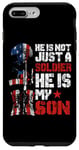 Coque pour iPhone 7 Plus/8 Plus Soldat Fils Fier Armée Papa Maman Famille Militaire Drapeau