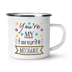 You're My Favourite Mechanic Stars Retro Enamel Mug Cup - Funny Car