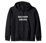 Delivery Driver Food Courier Job Staff Contractor Uniform Zip Hoodie