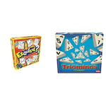 Lot de 2 Jeux : Esquisé + Triomino - Jeux de Société, d'Actions, d'Adresse et Rapidité pour Enfants - Set de Jeu Inédit - Jouez en Famille ou Entre Amis - 2+ Joueurs - 6+