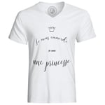 T-Shirt Homme Je Vous Emmerde Je Suis Une Princesse Dessin Petite Couronne Jaune