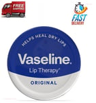 Vaseline Lip Therapy Balm Petroleum Jelly 20g Pocket Size Helps Heal Dry Lips UK