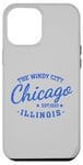 Coque pour iPhone 12 Pro Max Vintage Retro Love Chicago Illinois Windy City est une ville créée en 1833