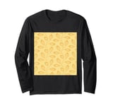 Climbing Vine Leaves In Burned Beige On Ecru Long Sleeve T-Shirt